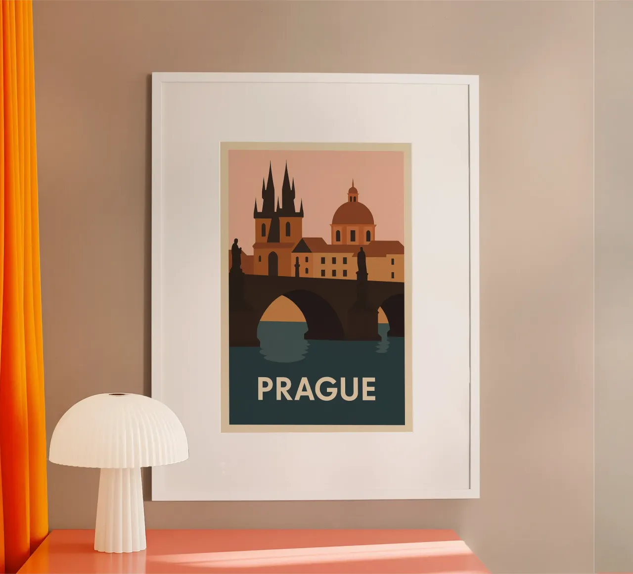 Praga - Il ponte del tempo congelato poster da JETLAG | affiches voyage