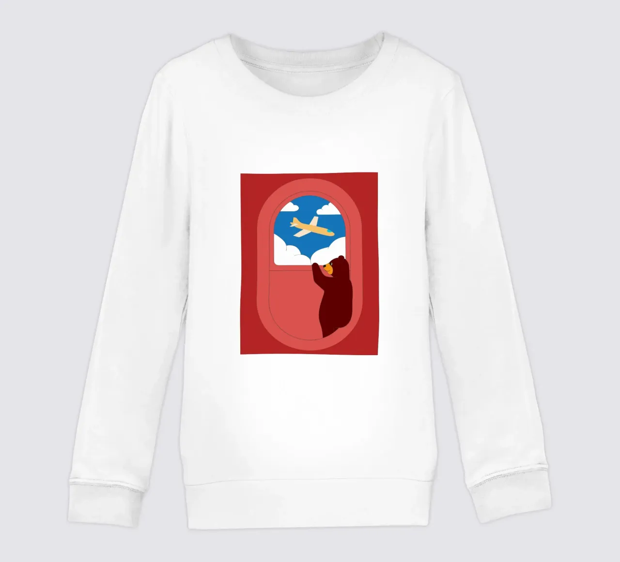 Orso su un aereo felpa bambino da OUR SHOP