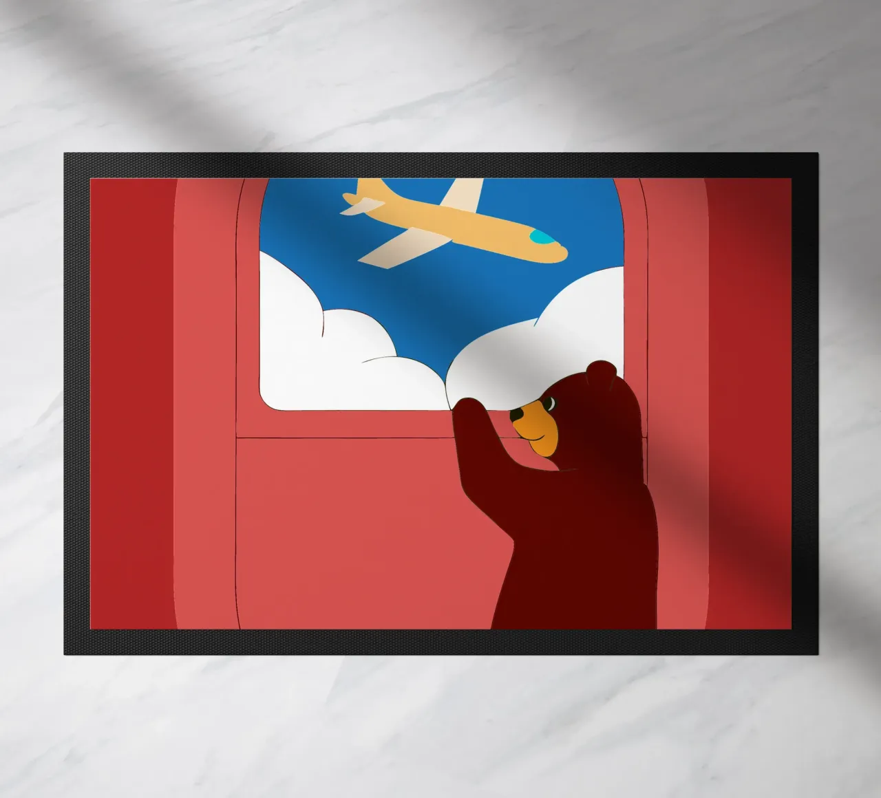 Orso su un aereo zerbino da OUR SHOP