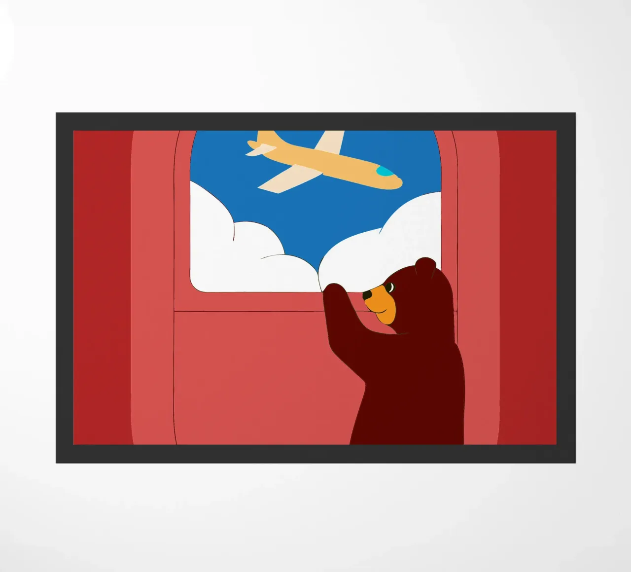 Orso su un aereo zerbino da OUR SHOP