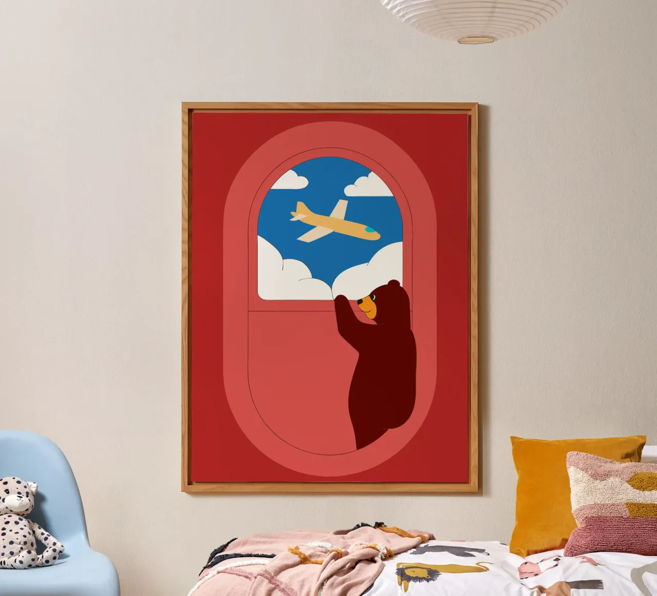 Orso su un aereo alluminio dibond da OUR SHOP