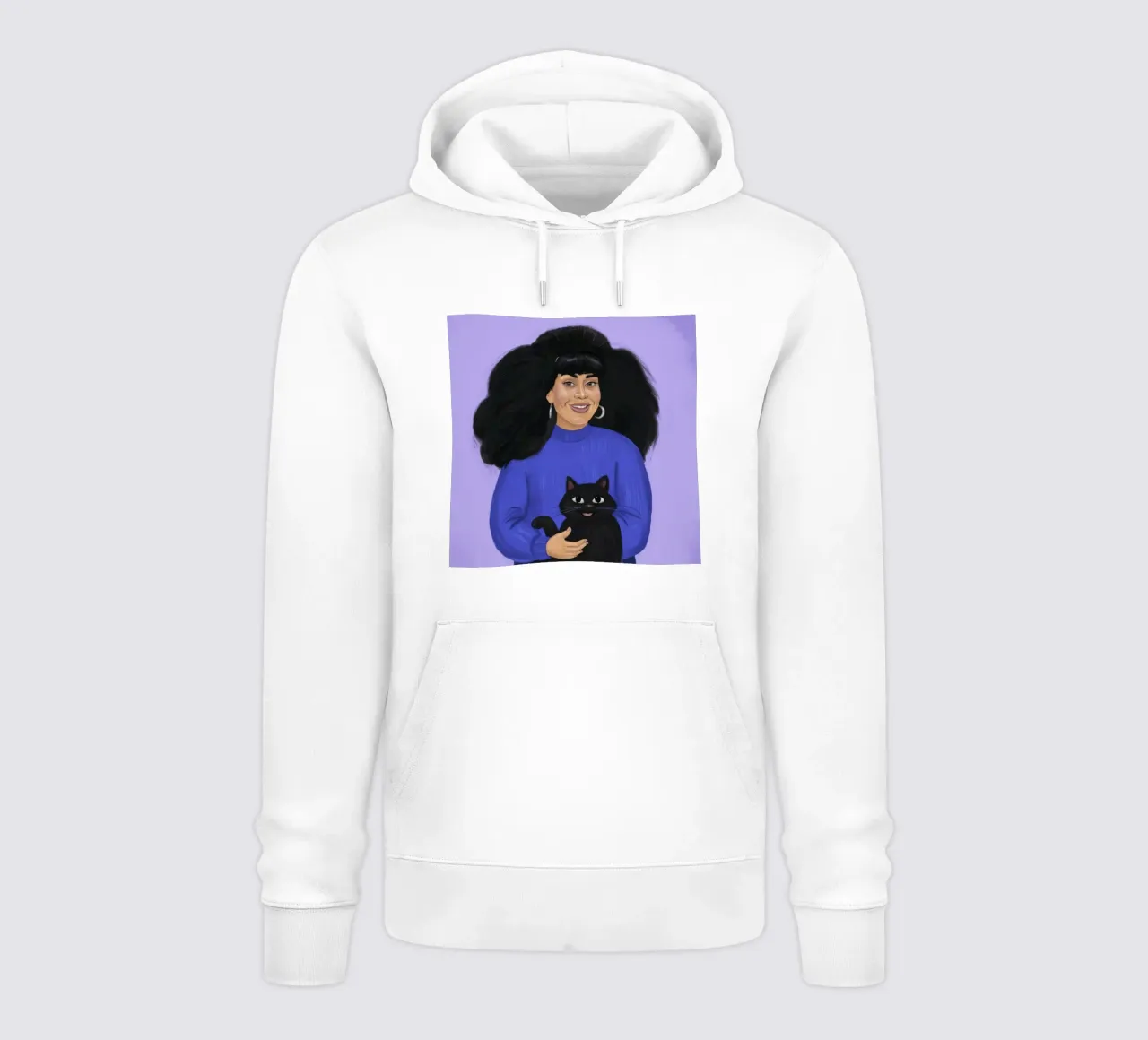 Midnight Curl Companion (compagnon des boucles de minuit) sweat à capuche de Lumi Eyes