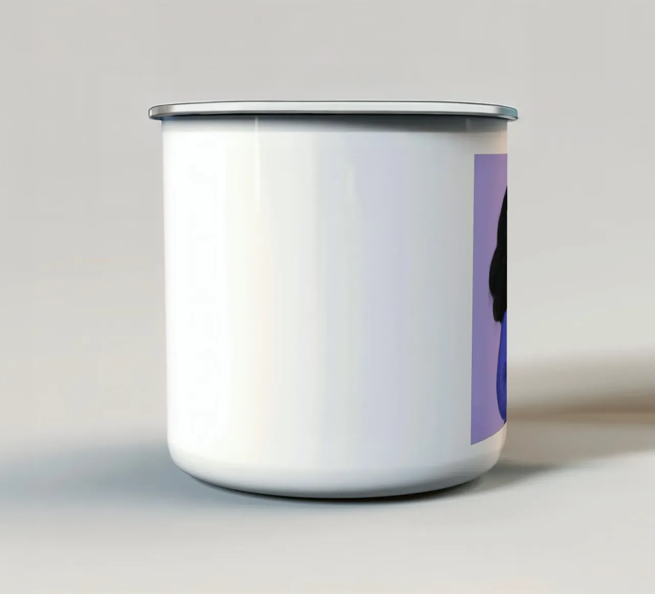 Compagno del ricciolo di mezzanotte tazza in smalto da Lumi Eyes