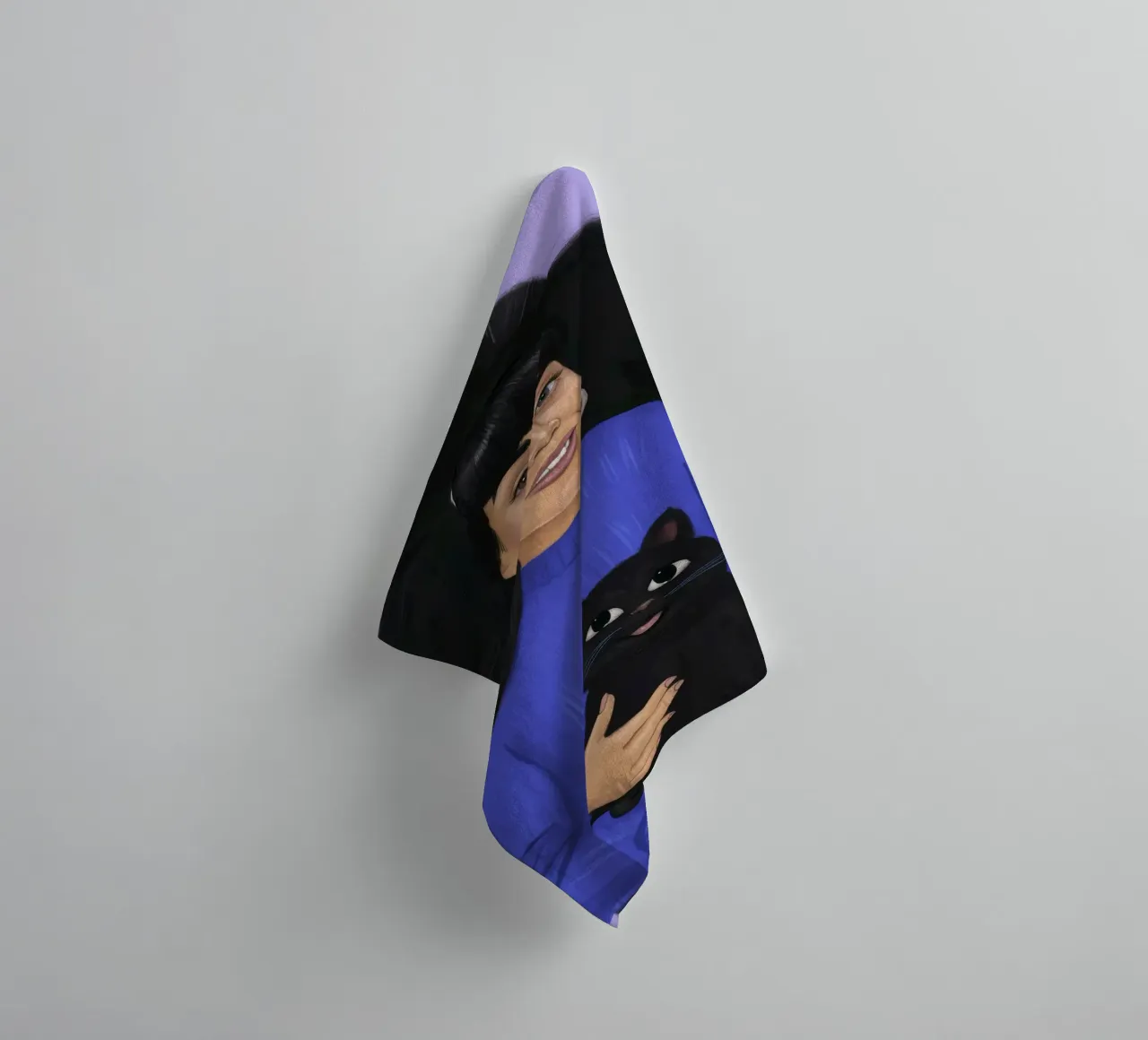 Midnight Curl Metgezel badhanddoek van Lumi Eyes