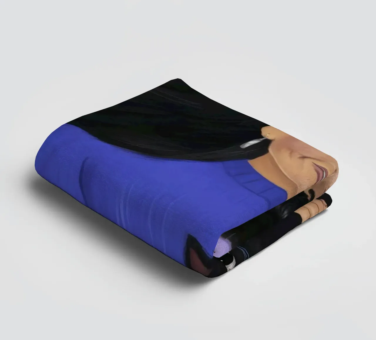 Midnight Curl Metgezel badhanddoek van Lumi Eyes