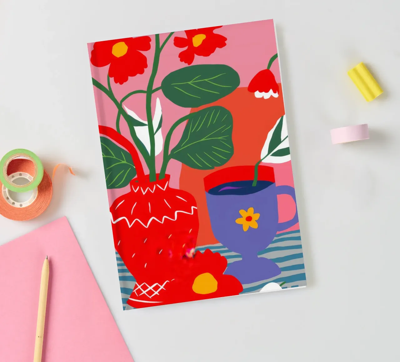 Crimson Table Zest notebook by Lumi Eyes