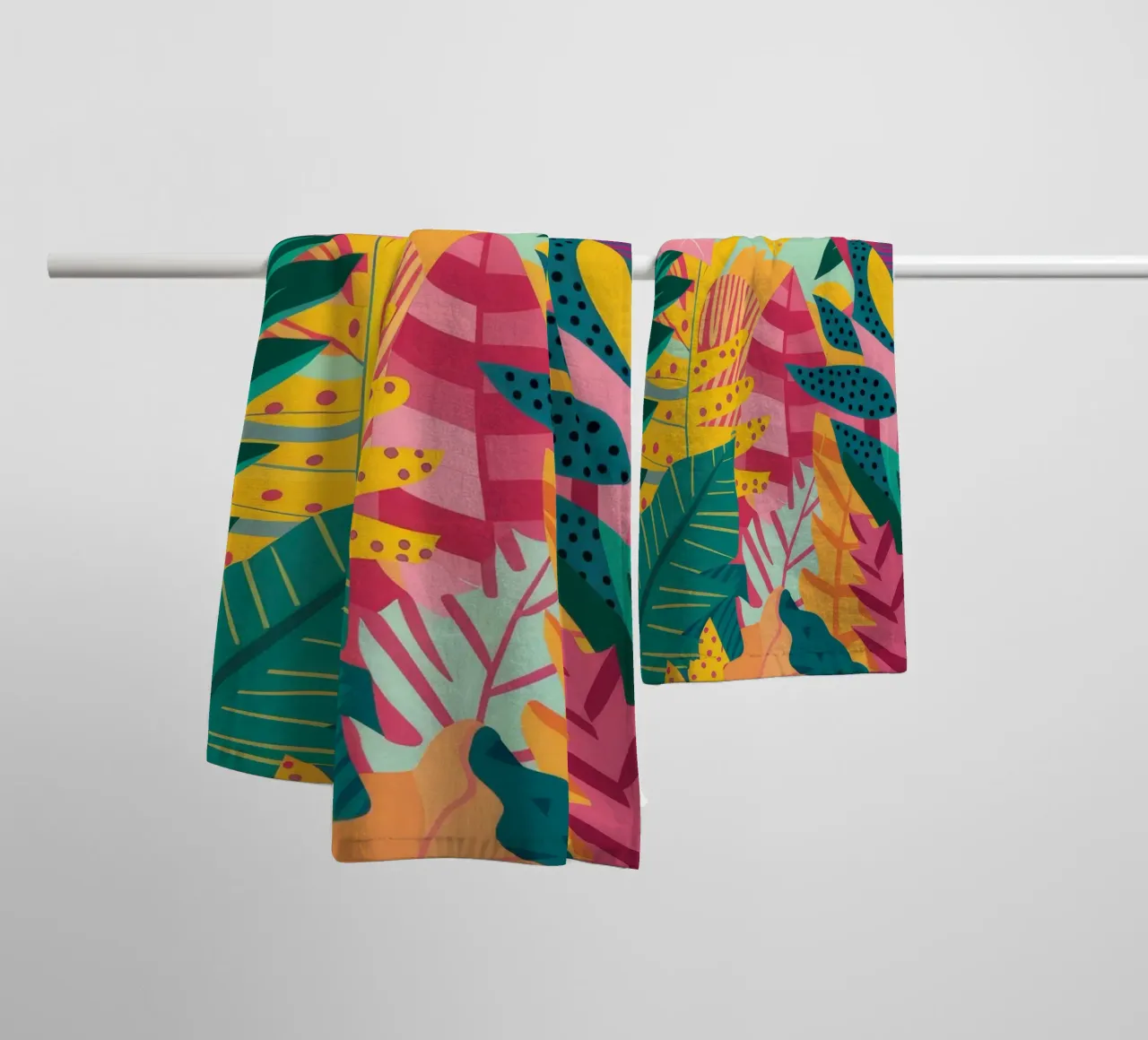 Flora Stripe Vivid asciugamano da bagno da Lumi Eyes