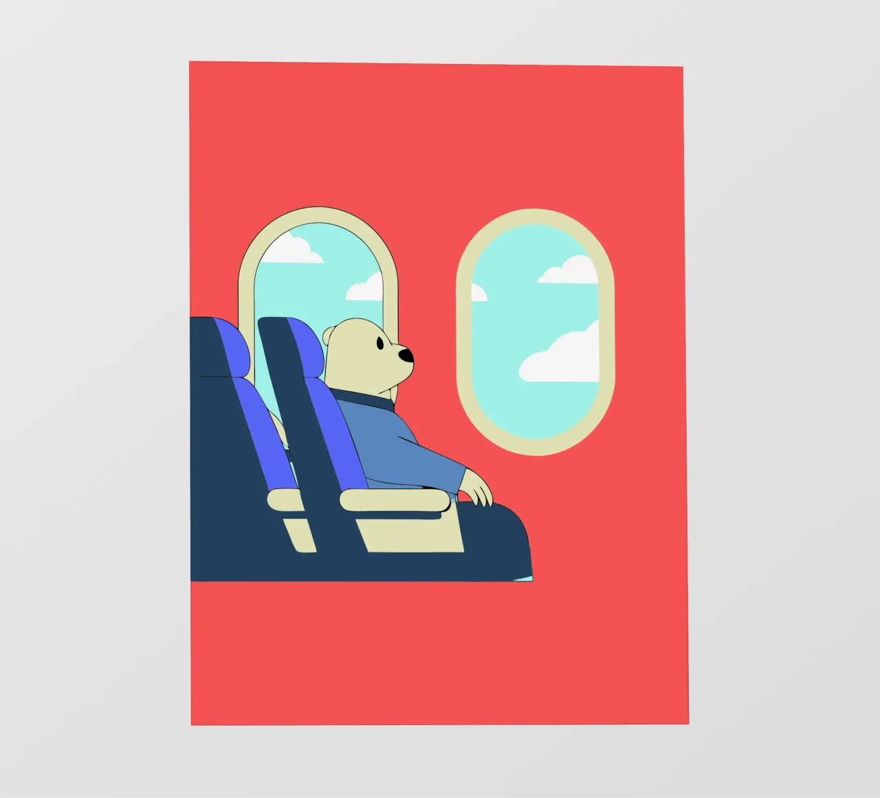 L'orso getta la spazzatura pellicola backlit da OUR SHOP