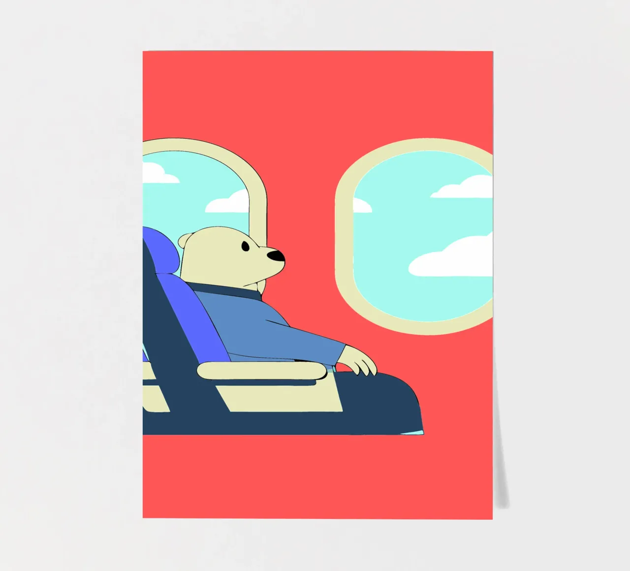 Bear Throws Trash sticker sheet by OUR SHOP