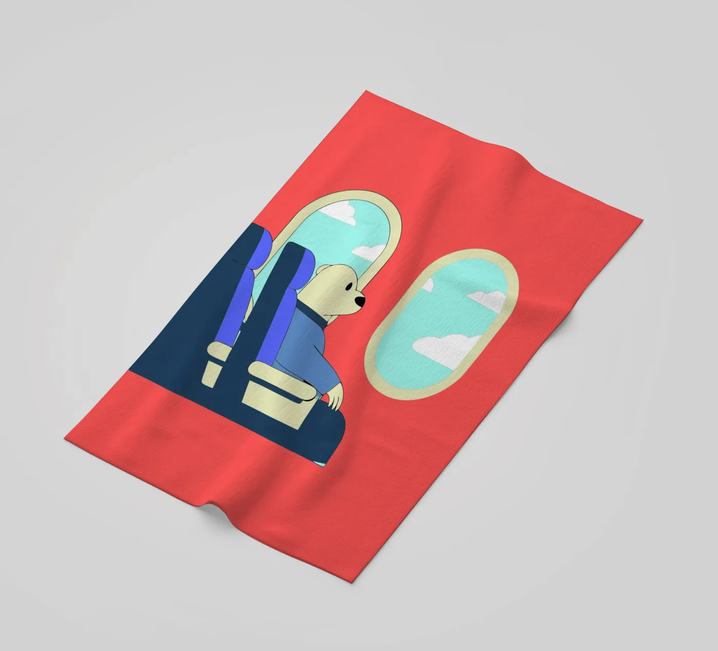 Bear Throws Trash serviette de plage de OUR SHOP