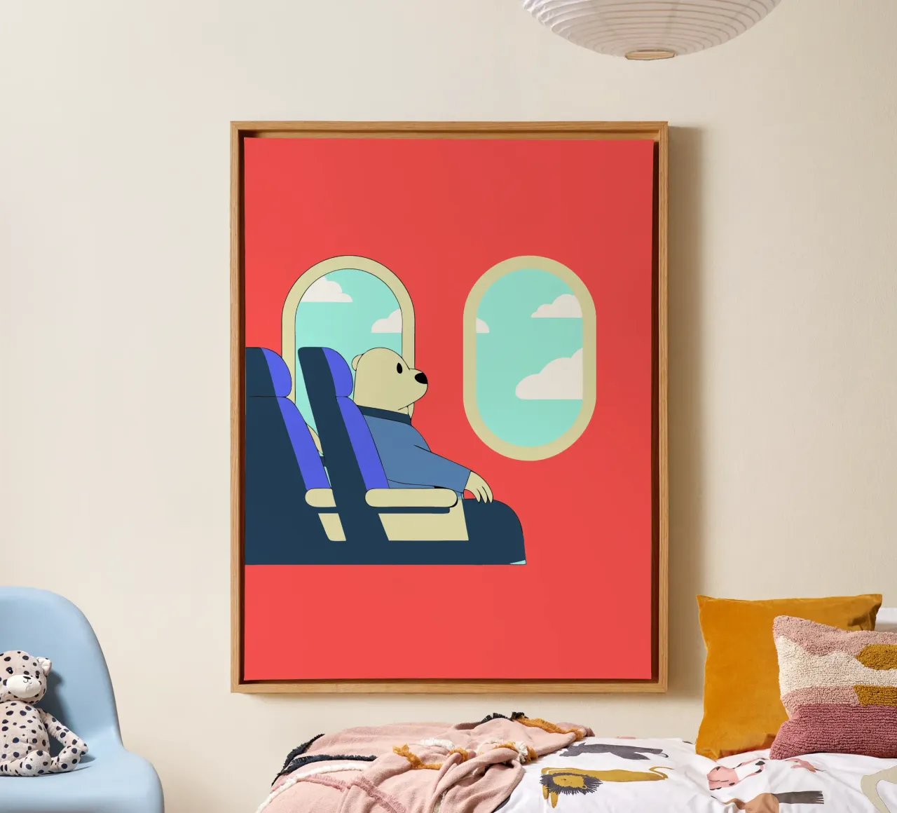 L'orso getta la spazzatura tela da OUR SHOP