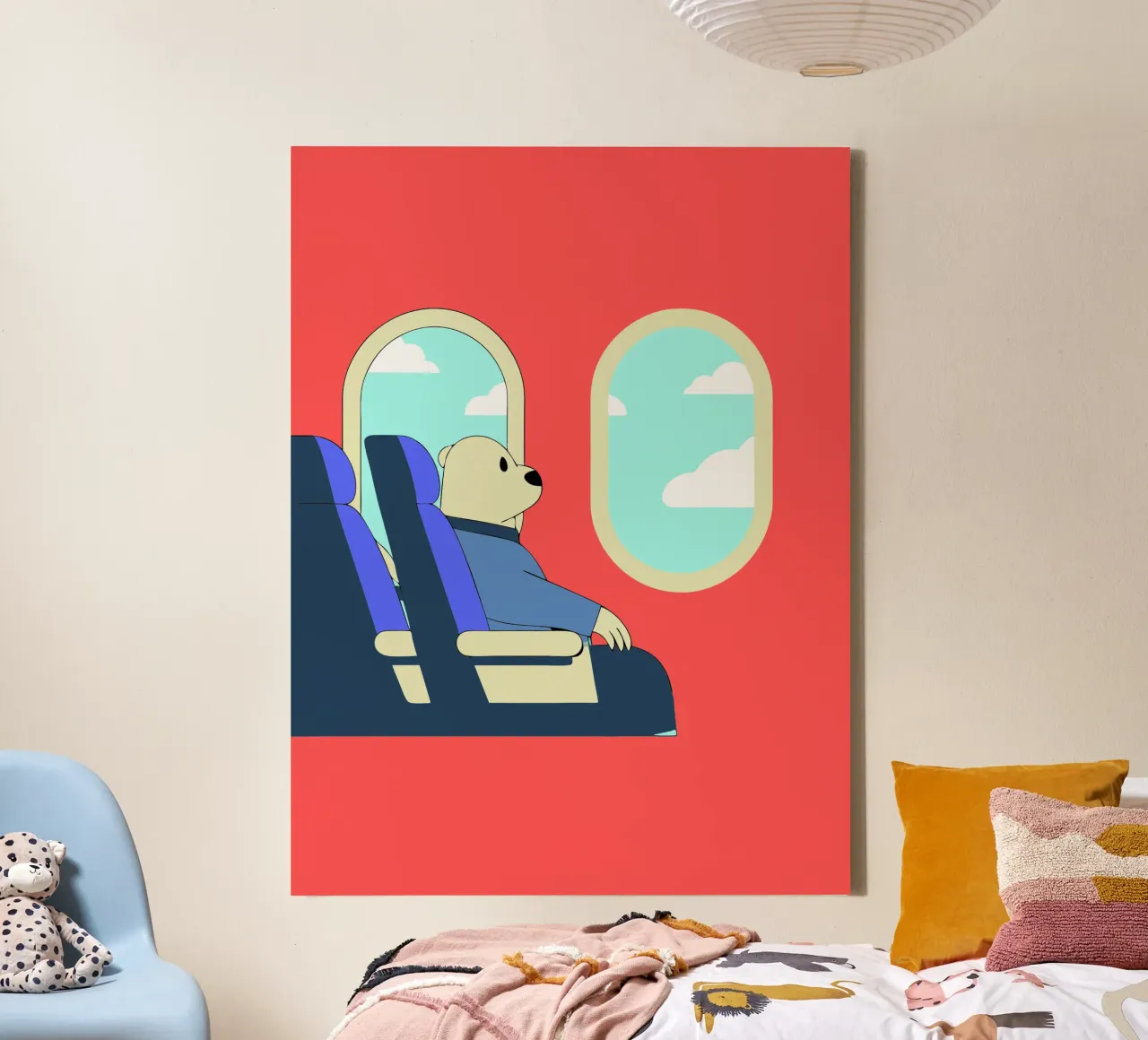 L'orso getta la spazzatura tela da OUR SHOP