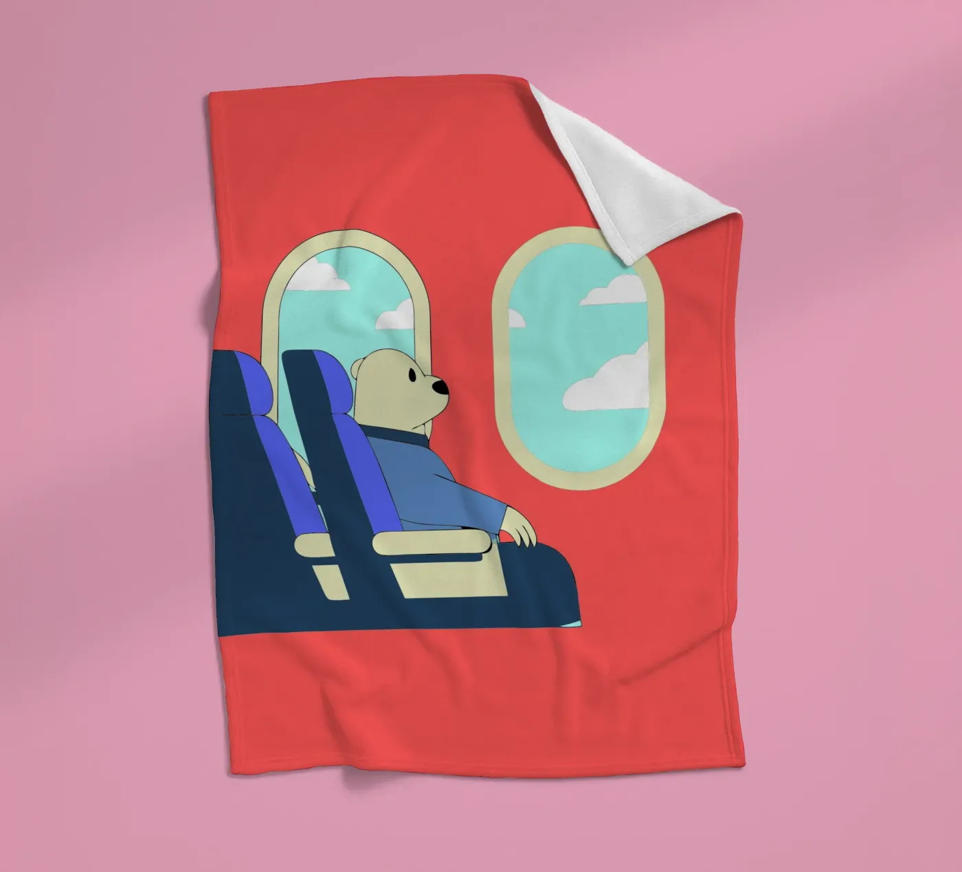 Bear Throws Trash Fleecedecke von OUR SHOP