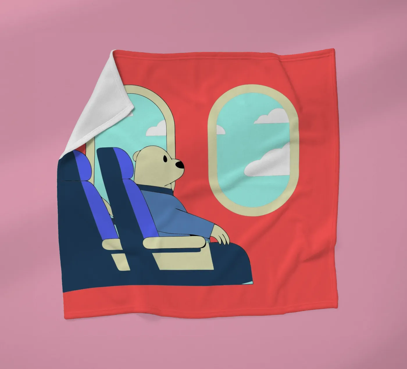 Bear Throws Trash Fleecedecke von OUR SHOP