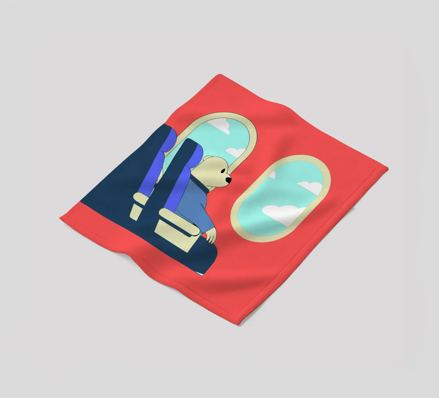 Bear Throws Trash Fleecedecke von OUR SHOP