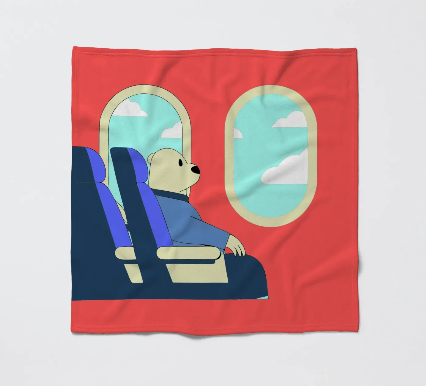 Bear Throws Trash Fleecedecke von OUR SHOP