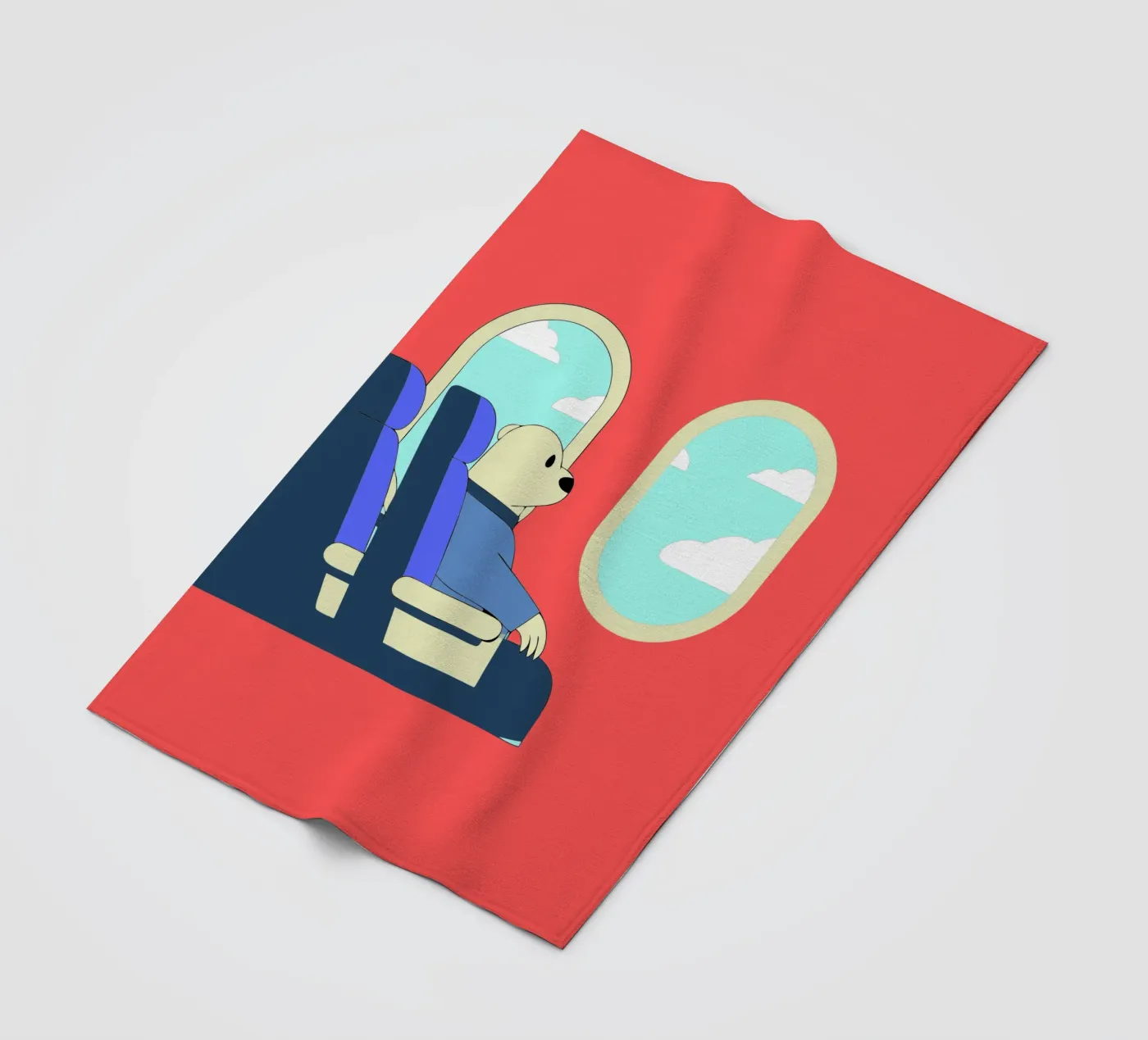 Bear Throws Trash Fleecedecke von OUR SHOP