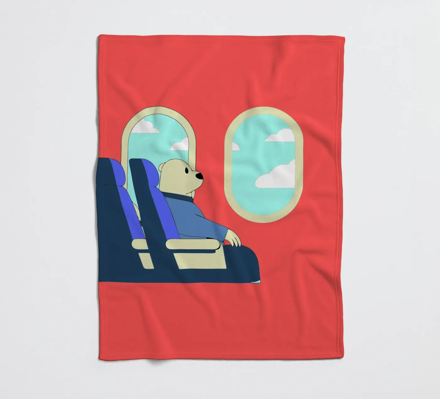 Bear Throws Trash Fleecedecke von OUR SHOP