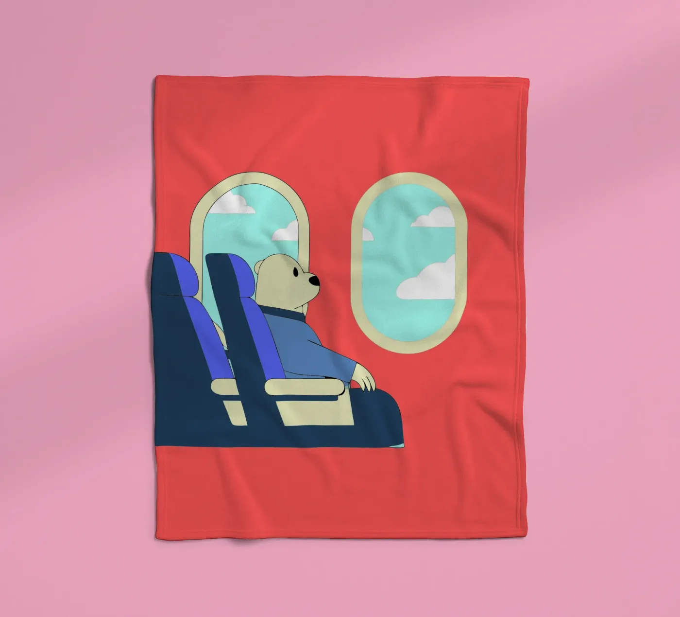 Bear Throws Trash Fleecedecke von OUR SHOP