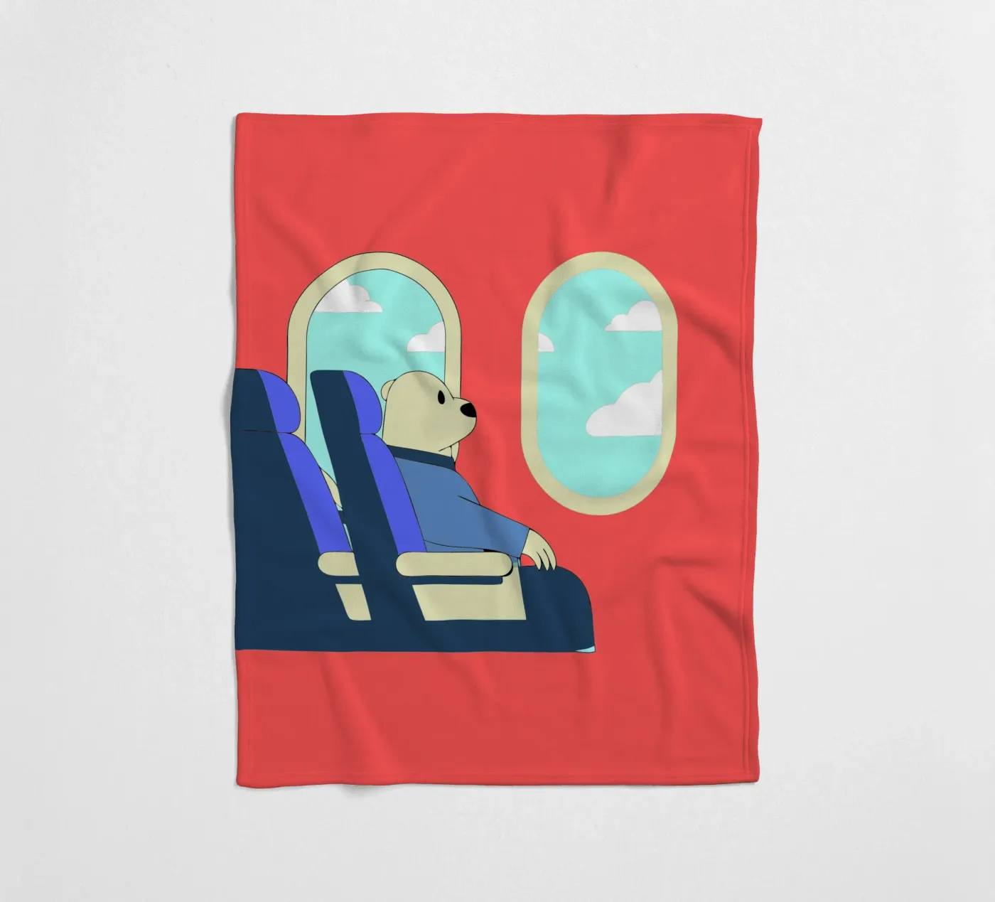 Bear Throws Trash Fleecedecke von OUR SHOP