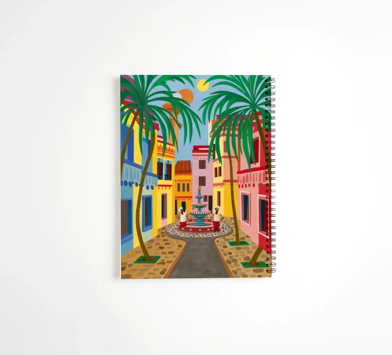 Cobbled Path Bloom spiral notebook by Lumi Eyes