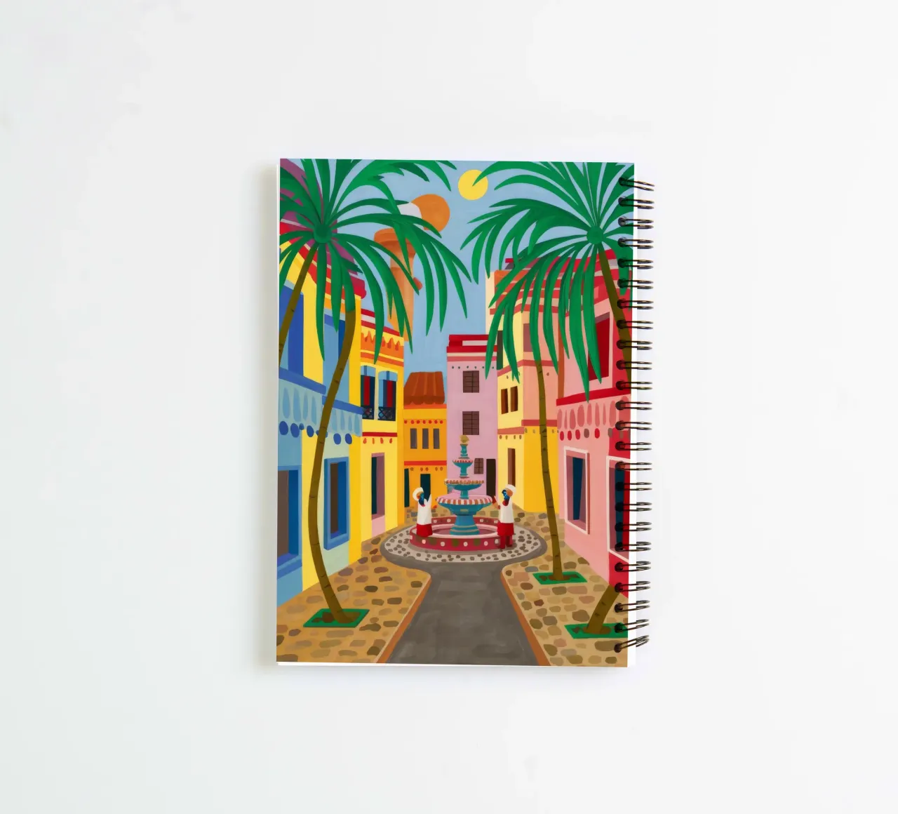 Cobbled Path Bloom spiral notebook by Lumi Eyes