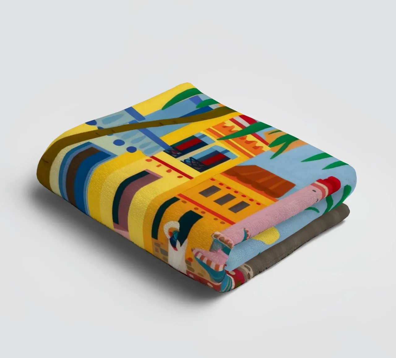 Cobbled Path Bloom towel by Lumi Eyes