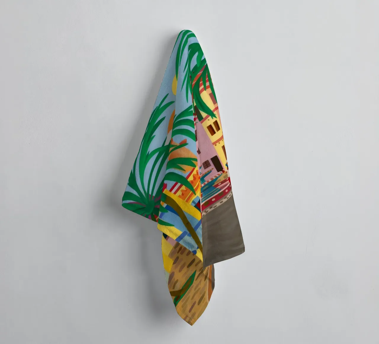 Cobbled Path Bloom towel by Lumi Eyes
