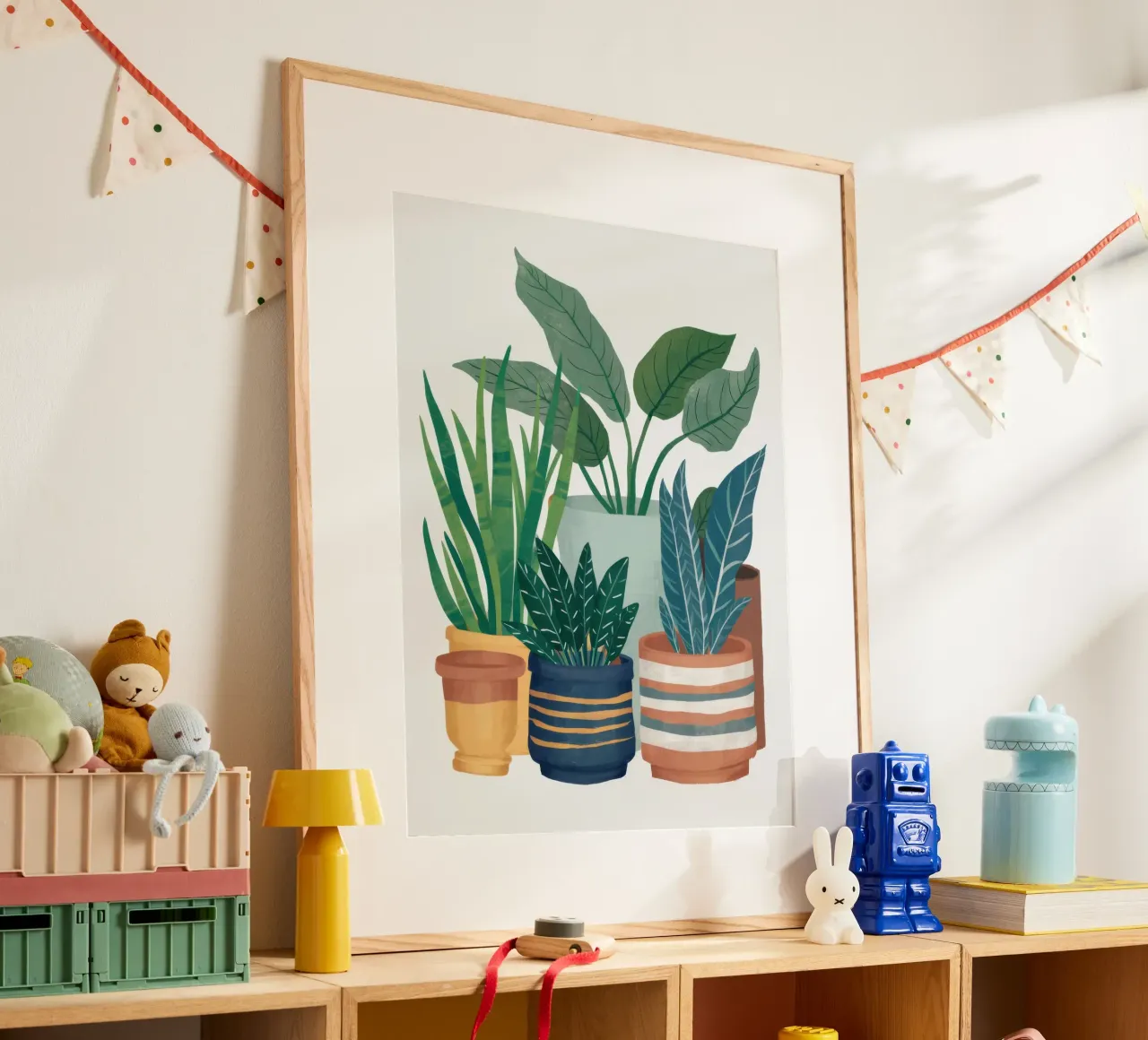 Potted Green Harmony poster by Lumi Eyes