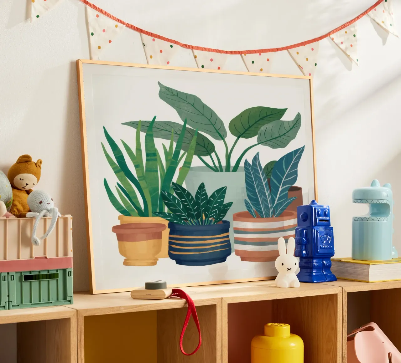 Potted Green Harmony poster by Lumi Eyes