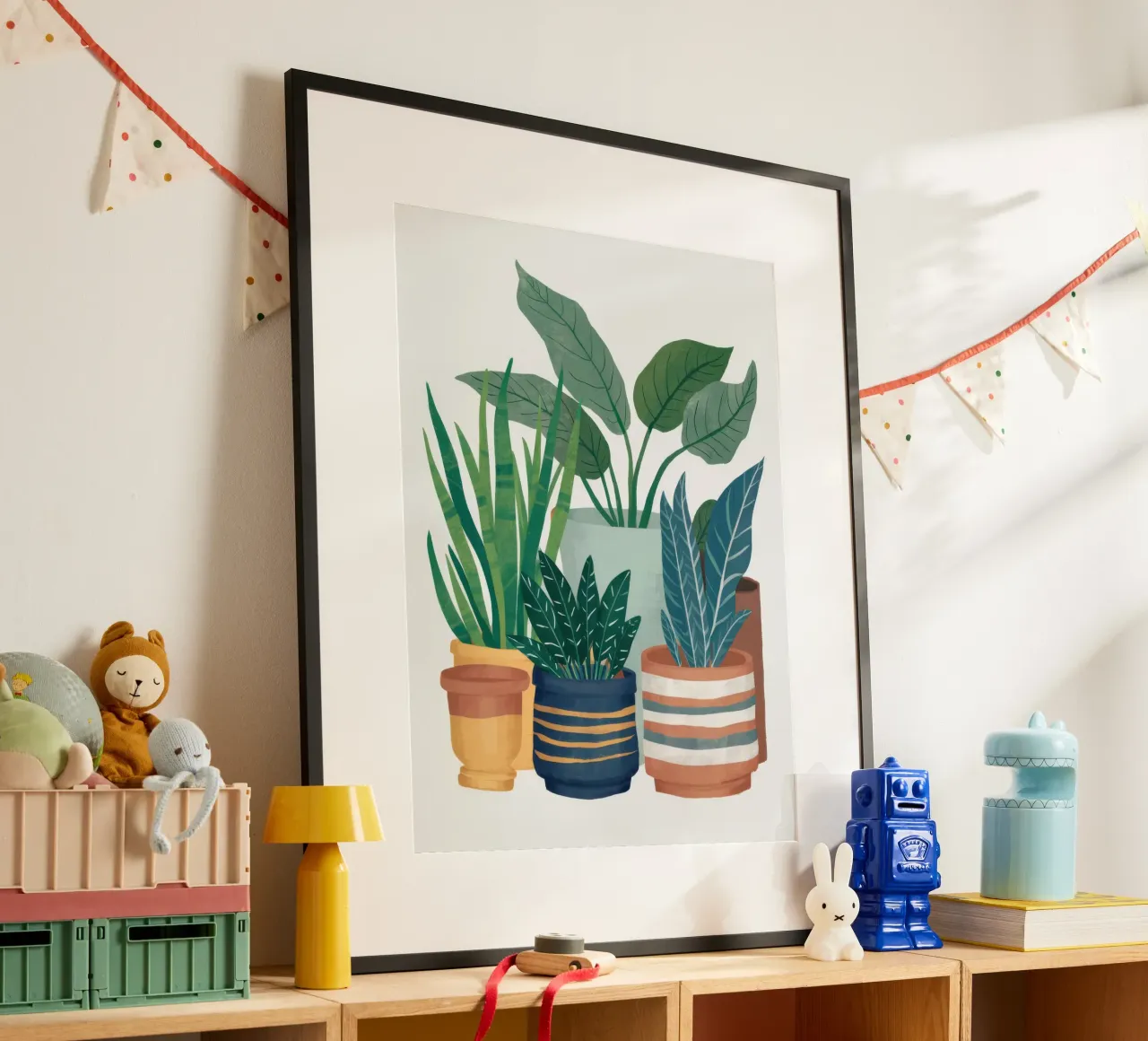Potted Green Harmony poster by Lumi Eyes