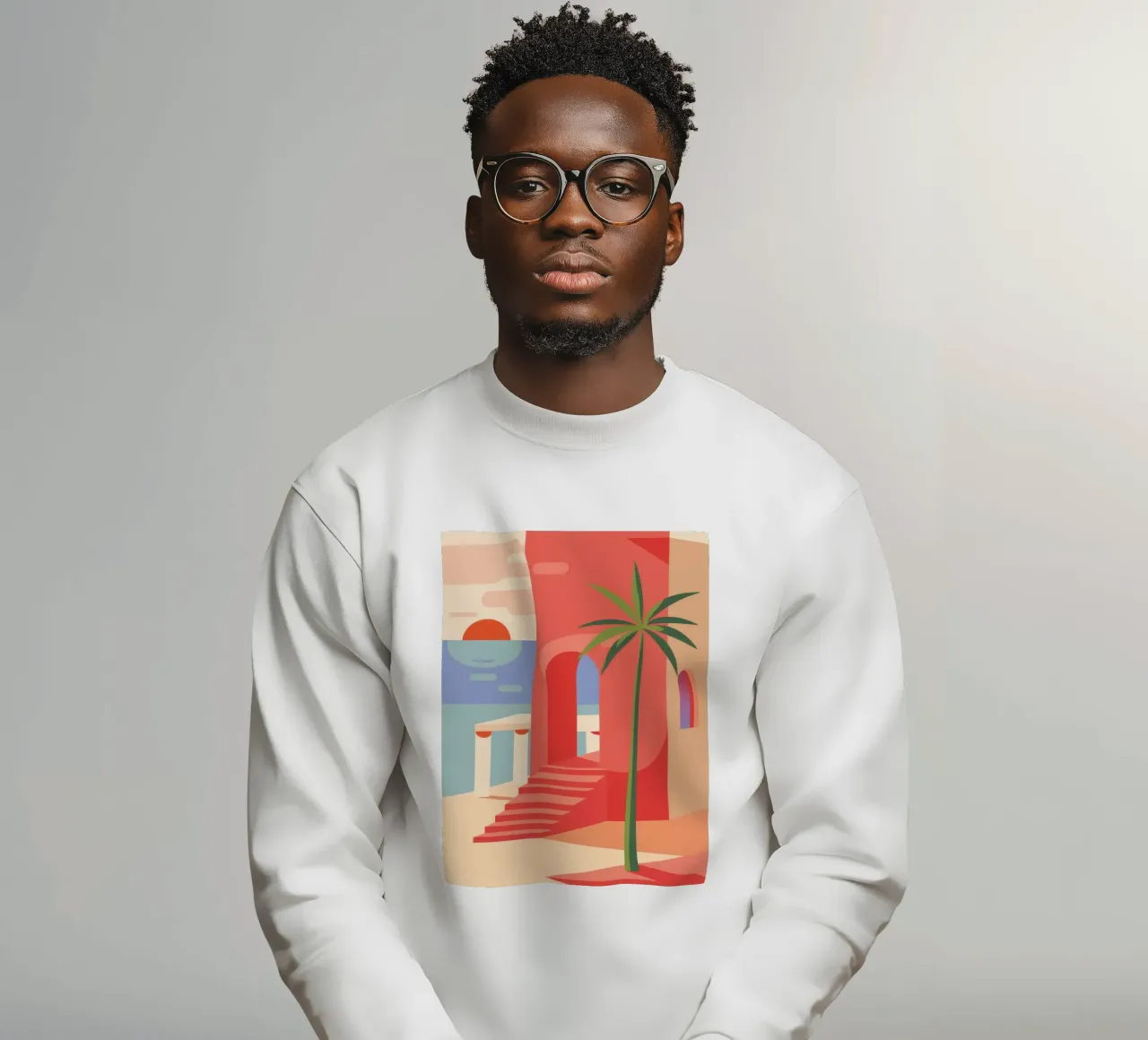 Scala del tramonto Vista felpa da Stone Patina