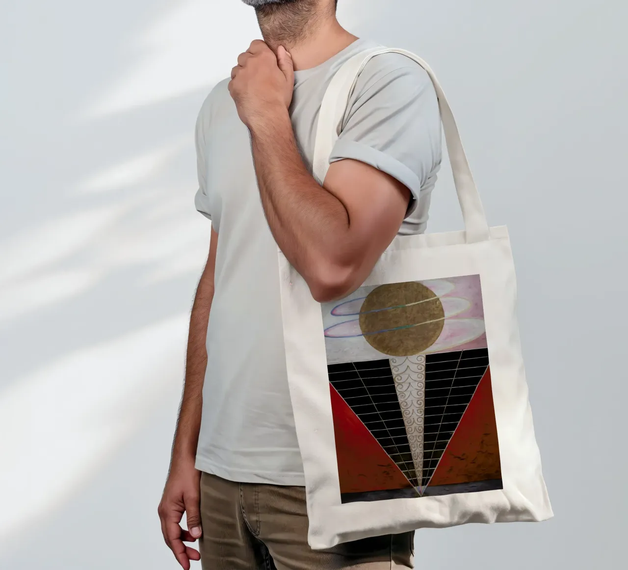Hilma af Klint - Altarpiece, No. 2 III borsa in juta da Vintage by JUNIQE