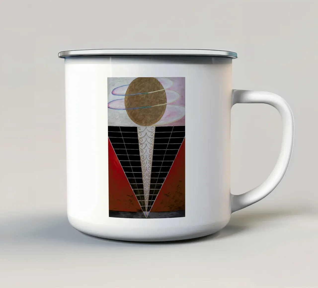 Hilma af Klint - Altarpiece, No. 2 III Emaille Tasse von Vintage by JUNIQE