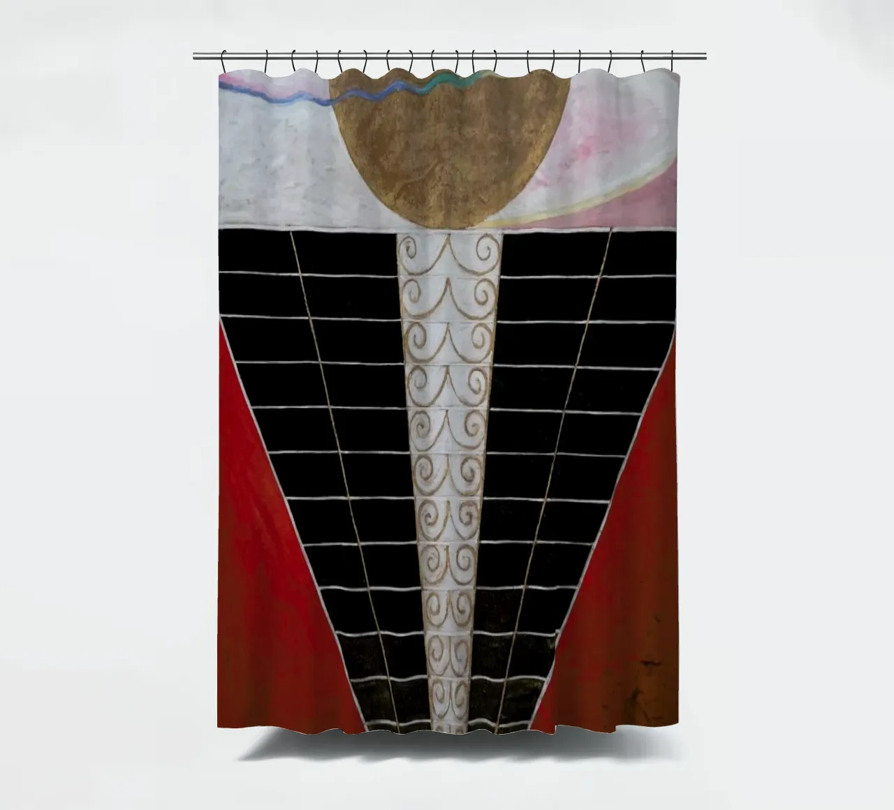 Hilma af Klint - Altarpiece, No. 2 III tenda da doccia da Vintage by JUNIQE