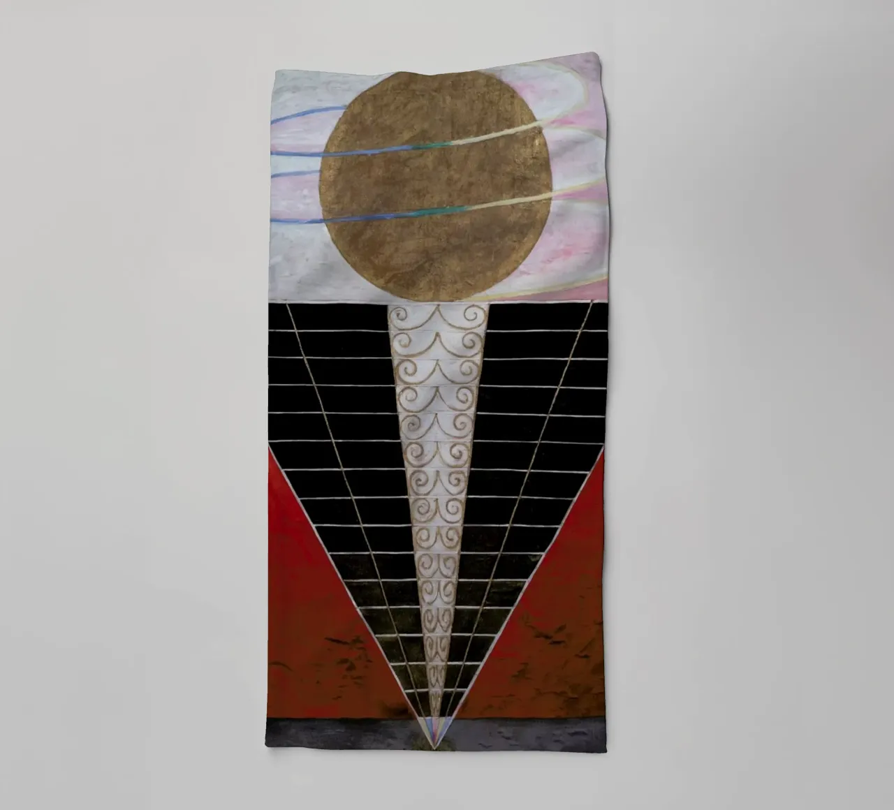 Hilma af Klint - Altarpiece, No. 2 III asciugamano da bagno da Vintage by JUNIQE