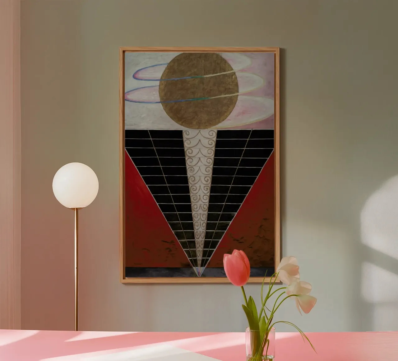 Hilma af Klint - Altarpiece, No. 2 III alluminio dibond da Vintage by JUNIQE
