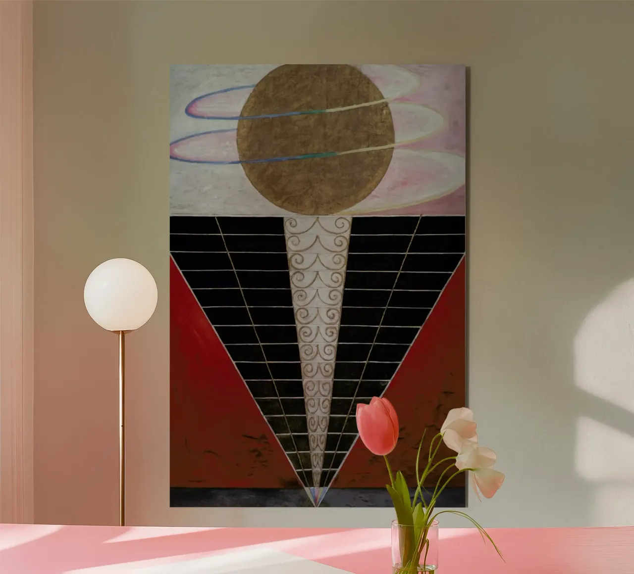 Hilma af Klint - Altarpiece, No. 2 III alluminio dibond da Vintage by JUNIQE