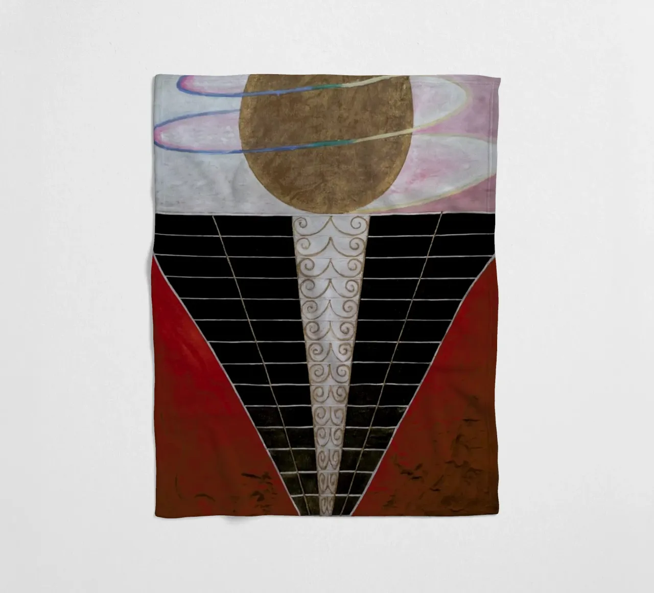 Hilma af Klint - Altarpiece, No. 2 III coperta in pile da Vintage by JUNIQE