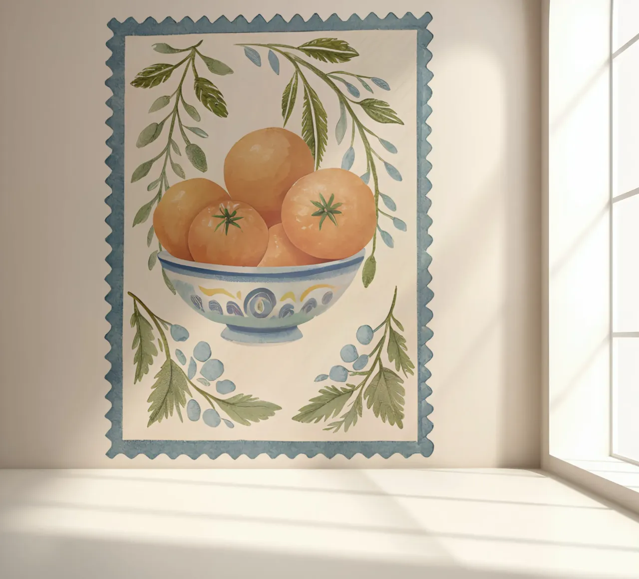 Orange Print, Fruit Poster, Italy Wall Art, Italian Poster photo wallpaper by DolceVita