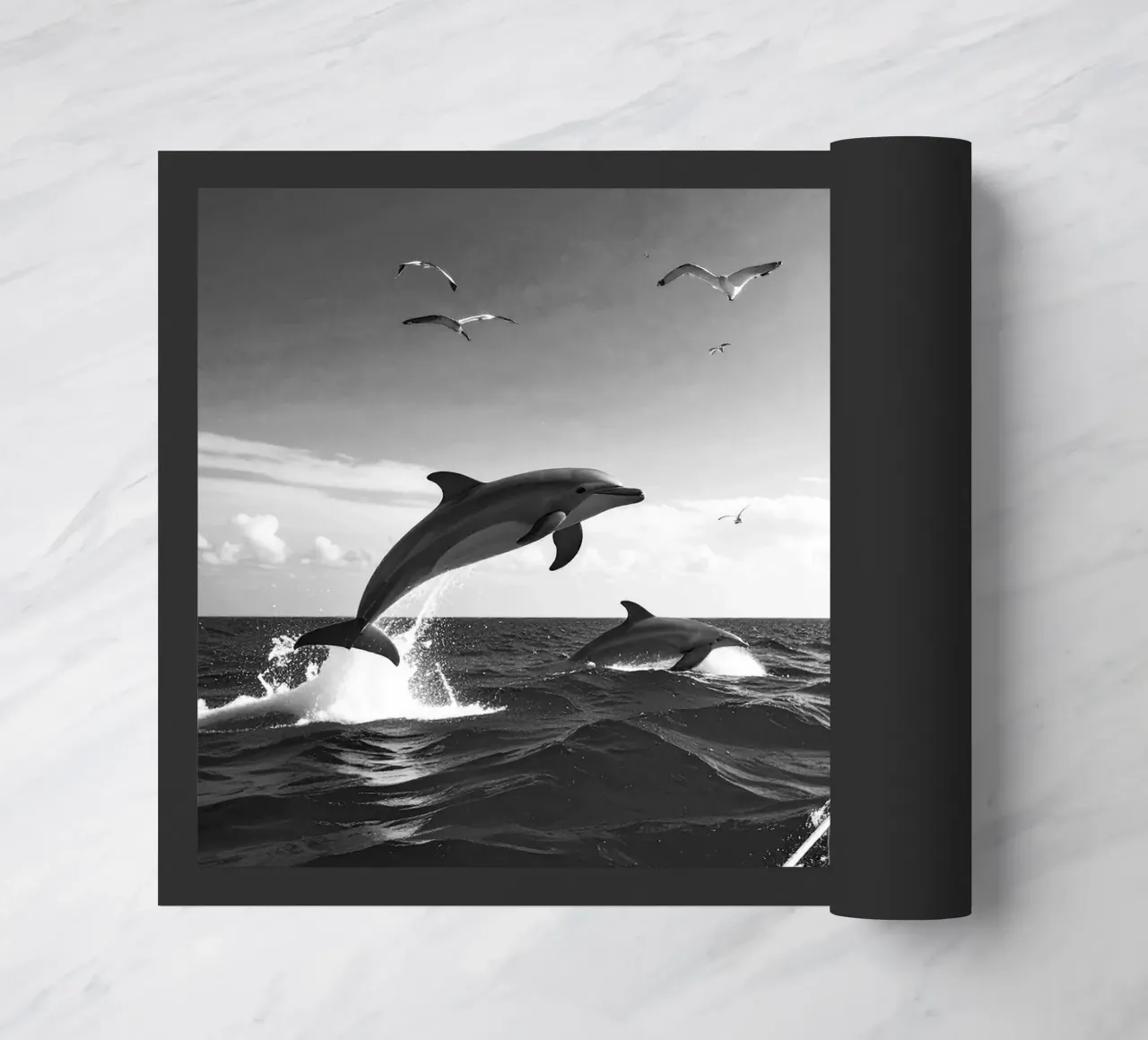 Robot sur un voilier. Noir et blanc. zerbino da Thierry vobmann photography