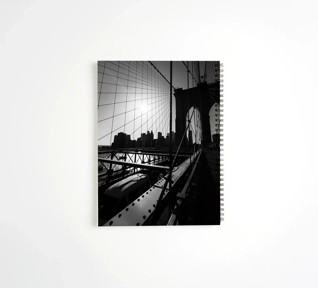 Brooklyn Bridge spiral notebook by Flo Klein