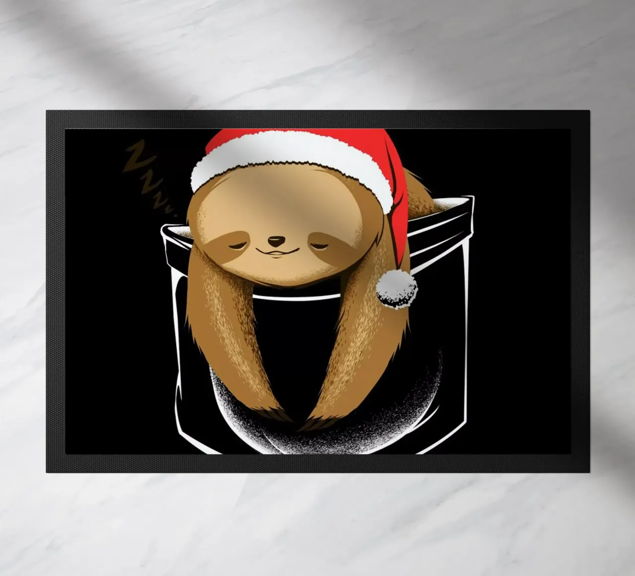 Sloth In A Pocket Xmas Black zerbino da Tobe Fonseca