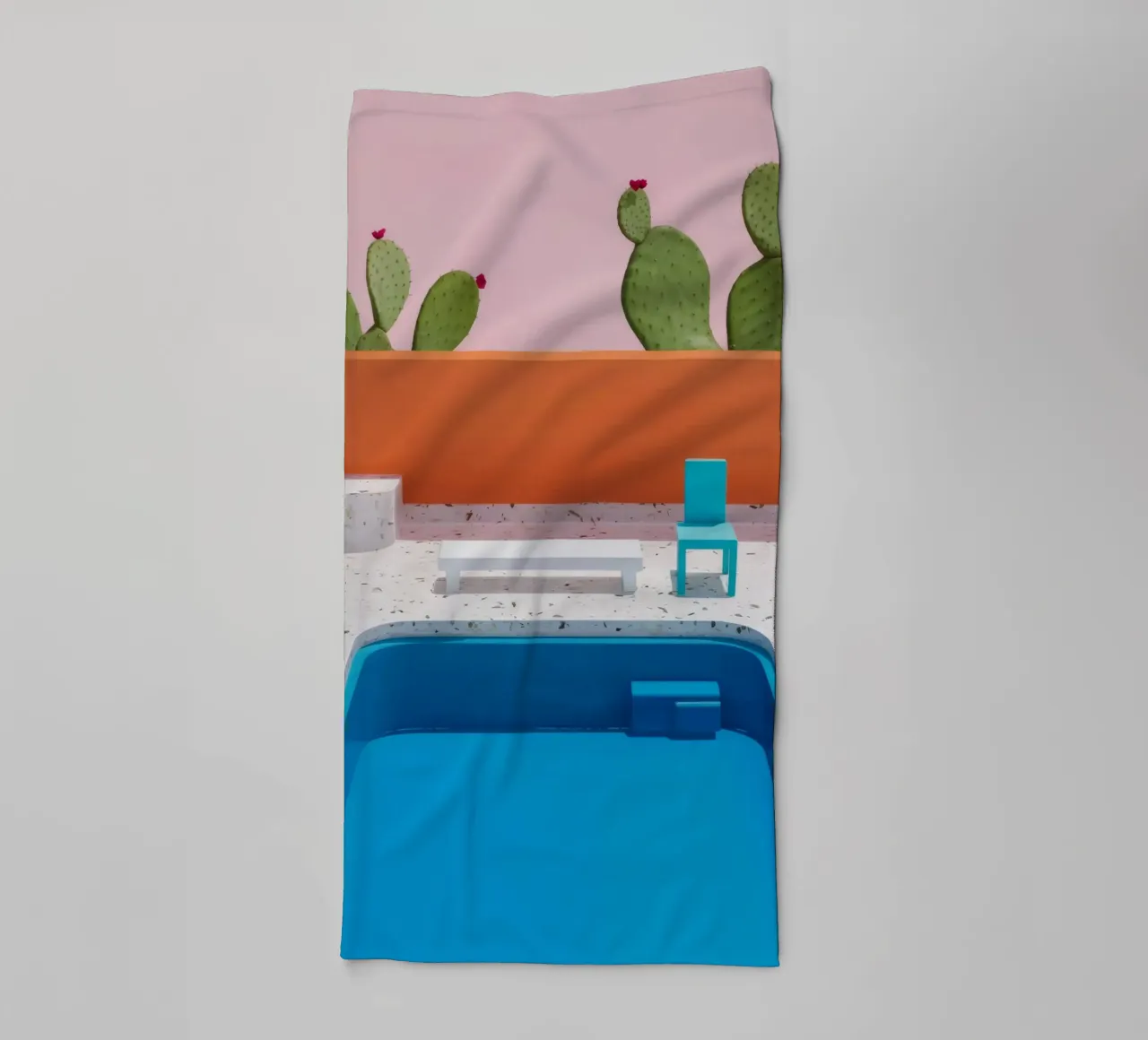 Azure Pool Stillness towel by Stone Patina