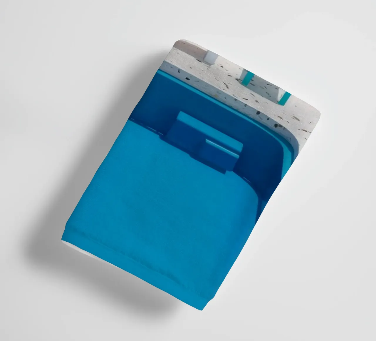 Azure Pool Stillness towel by Stone Patina
