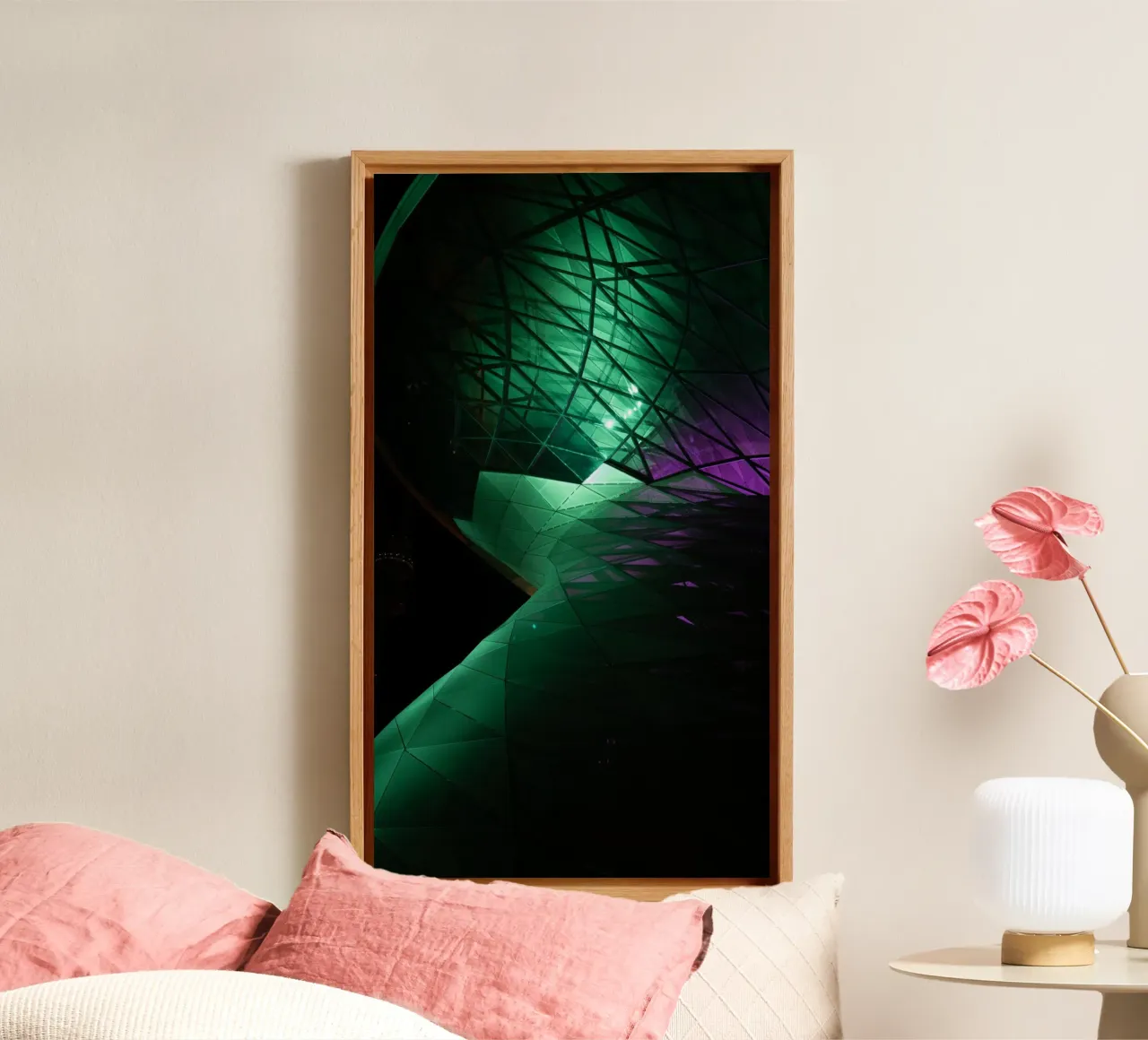 Modern Building canvas met Baklijst van Flo Klein