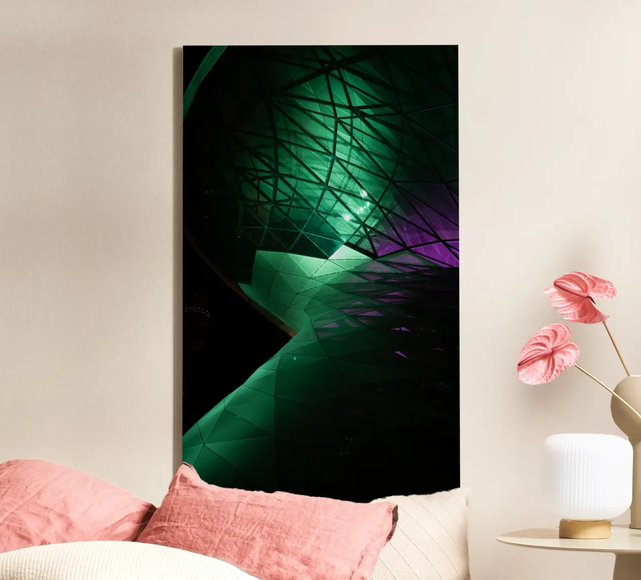 Modern Building canvas met Baklijst van Flo Klein