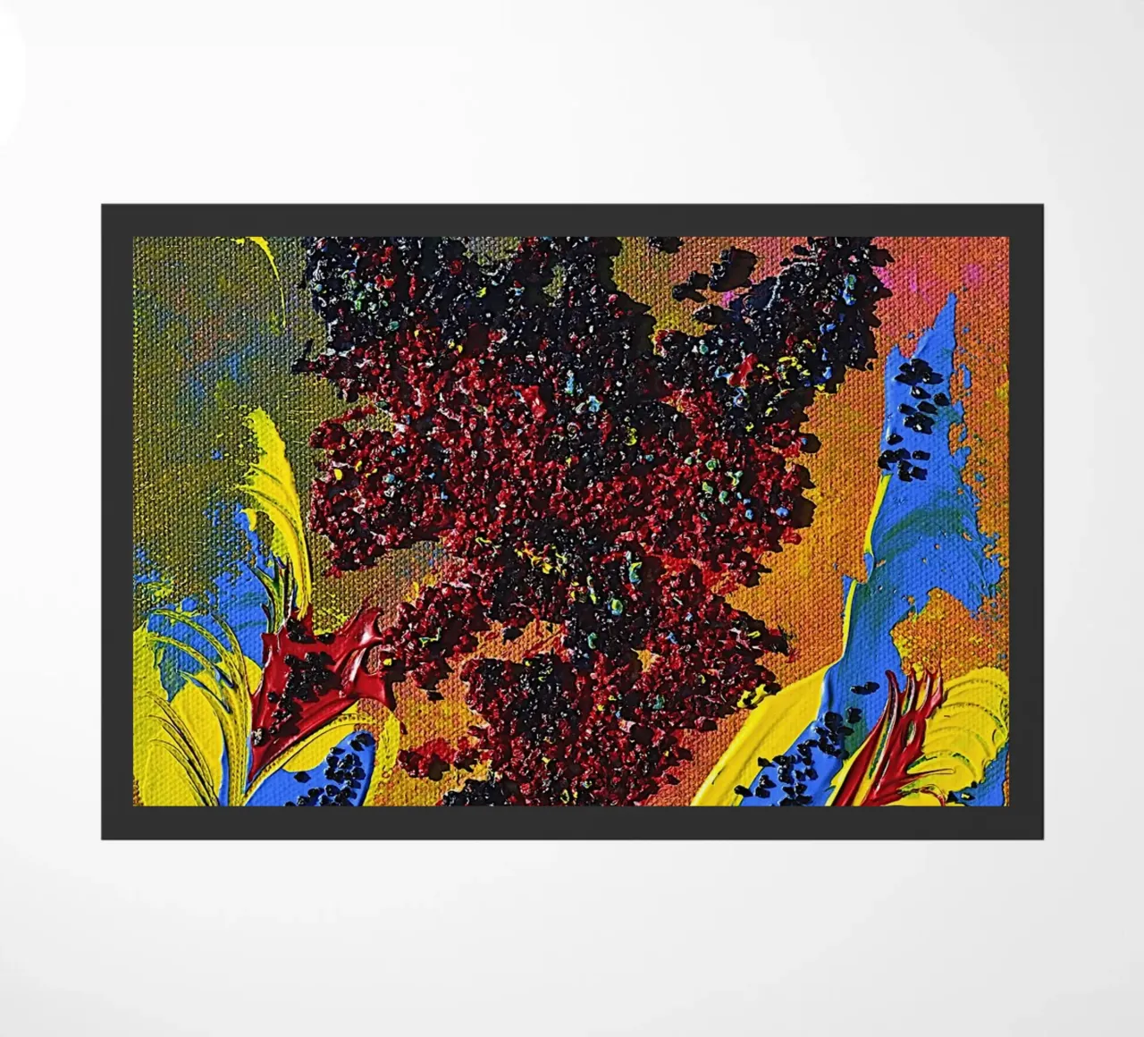 HEAVY TEXTURED ART zerbino da Thierry Vobmann Abstract painting