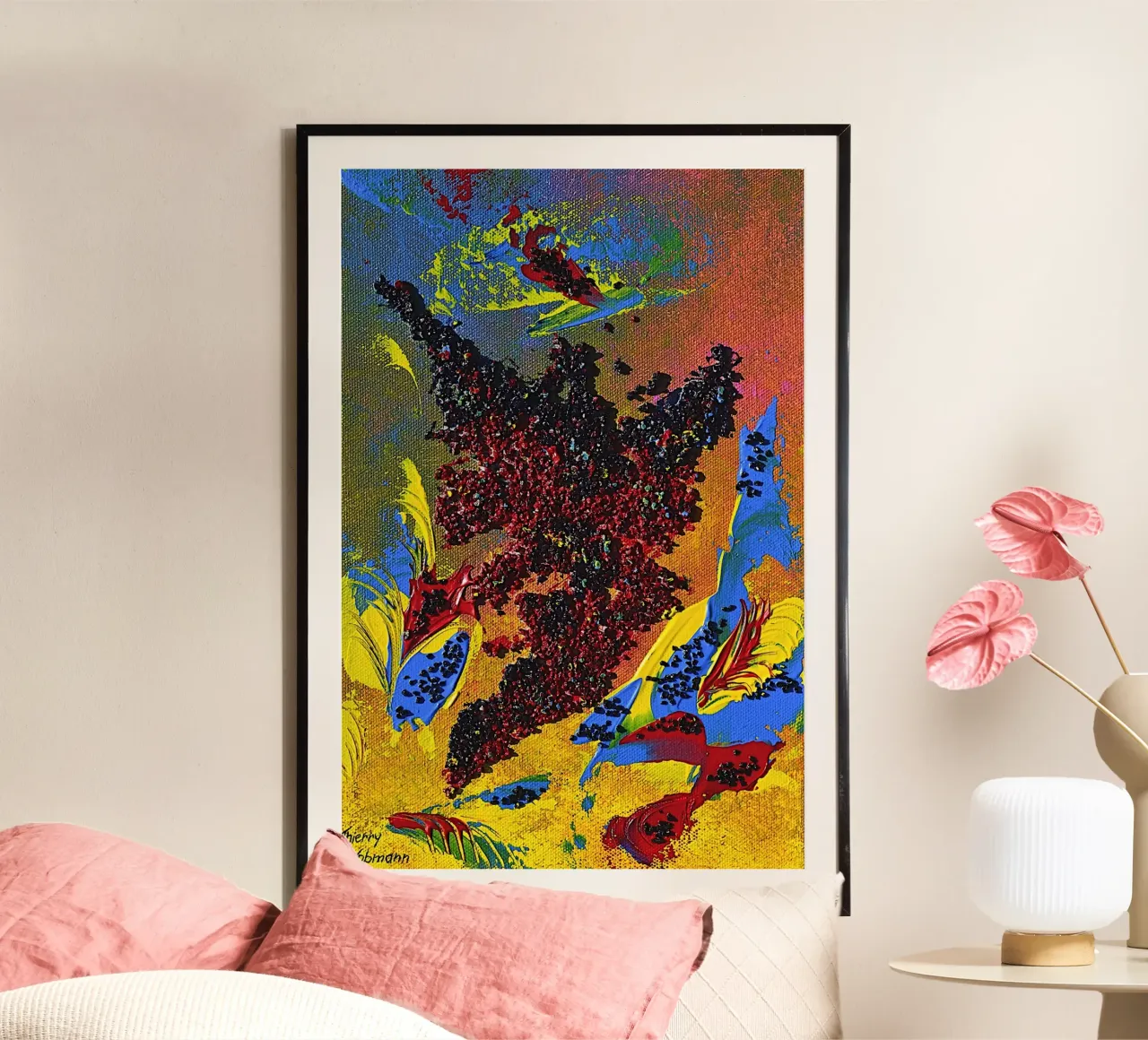 HEAVY TEXTURED ART hahnemühle by Thierry Vobmann Abstract painting