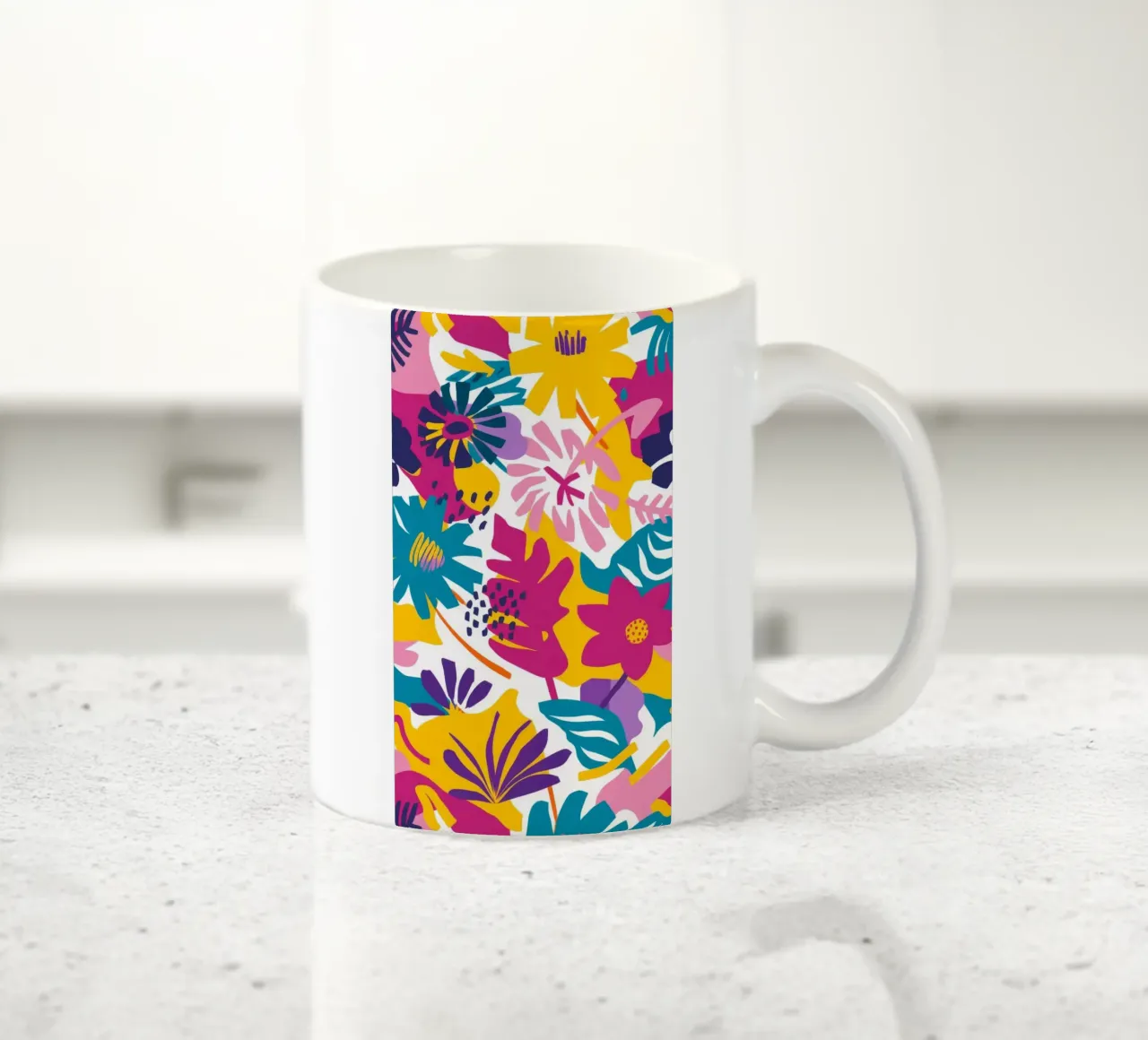 Esplosione floreale gioiosa tazza in ceramica da Chroma Haven